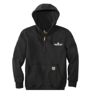Carhartt Rain Defender Paxton Heavyweight Hooded Zip-Front Sweatshirt (Black)